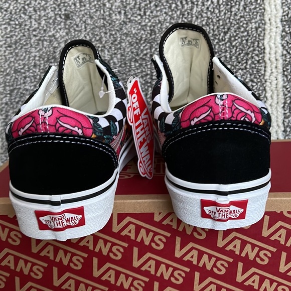 Vans Old Skool Rose/Animal Check True White Multi WMNS - Picture 14 of 16